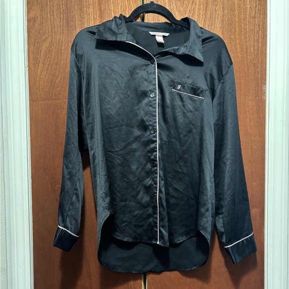 Victoria's Secret Glazed Satin Long Sleeve Pajama Top - Picture 1 of 5